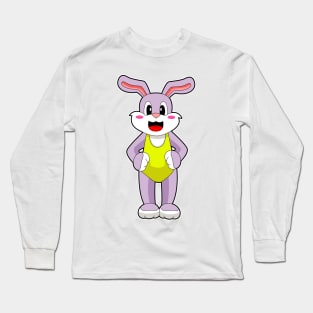 Rabbit Swimming Swim suit Long Sleeve T-Shirt